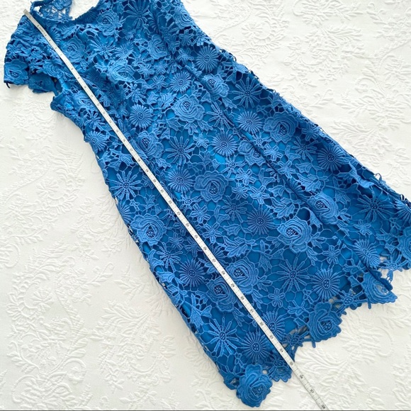 Small Lulu’s Blue Backless Lace Dress - Picture 12 of 16